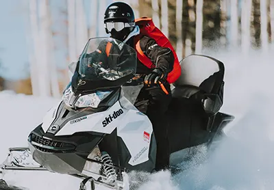 Snowmobiling